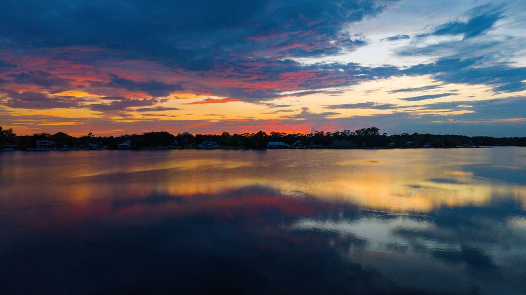 Sunset View of Lake