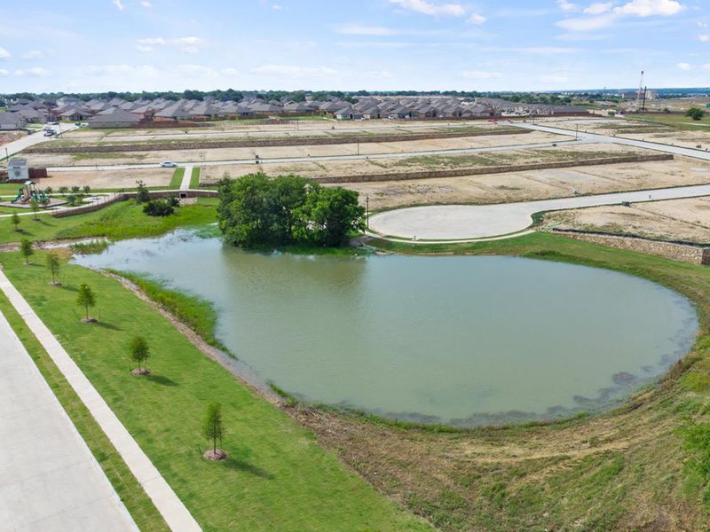 Pond | Chisholm Hills in Cleburne, TX by Landsea Homes