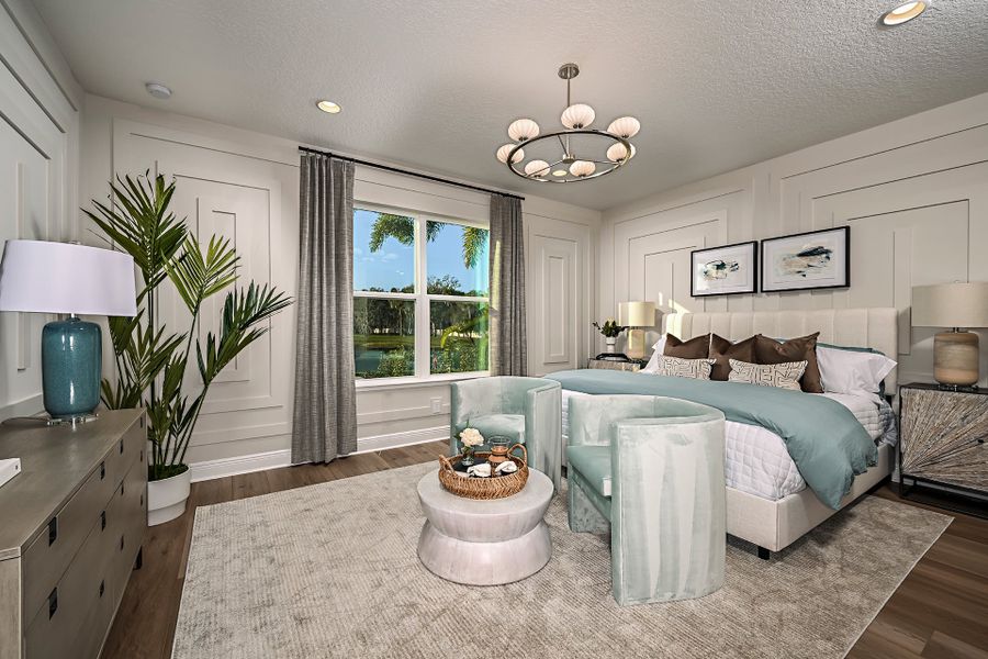 Primary Bedroom | Briella Model | New Homes in Palm Bay, FL | Landsea Homes