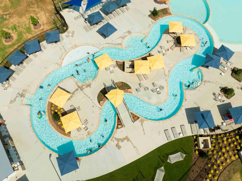 lazy river aerial view