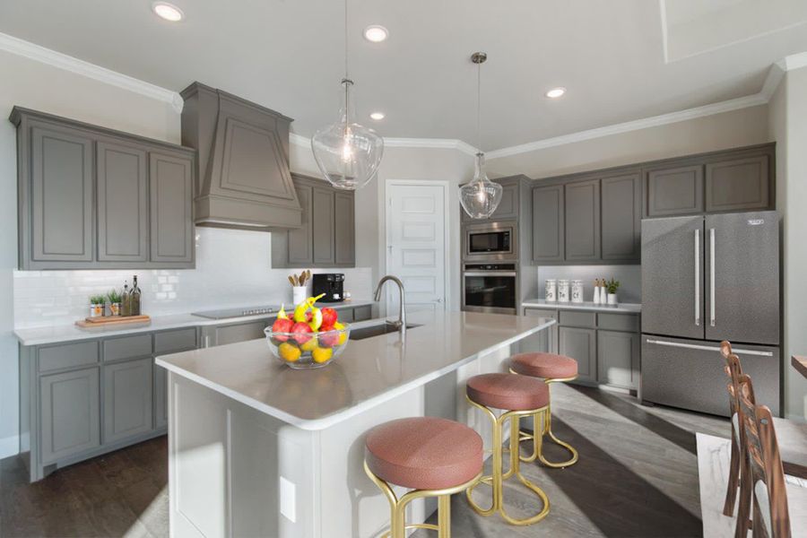 Kitchen | Concept 2623 at Hidden Creek Estates in Van Alstyne, TX by Landsea Homes