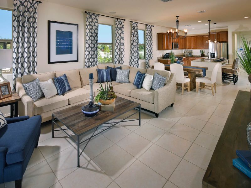 Entertain friends and family in the spacious living area.