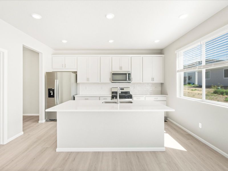 Waterton interior image taken at Buffalo Highlands, a Meritage Homes community in Commerce City, CO.