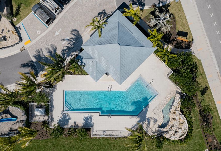 Aerial - Pool and Cabana/Fitness Center