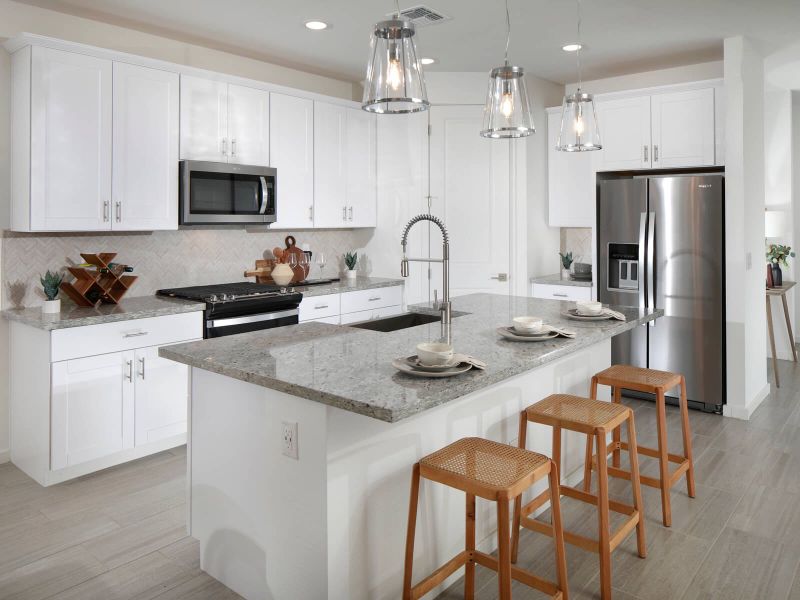 Kitchen in the Jubilee Floorplan modeled at Camino Crossing