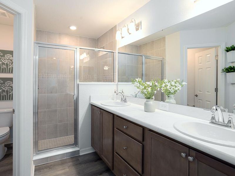 Your suite is complete with a private en-suite bath - Peyton model home in Haines City, FL