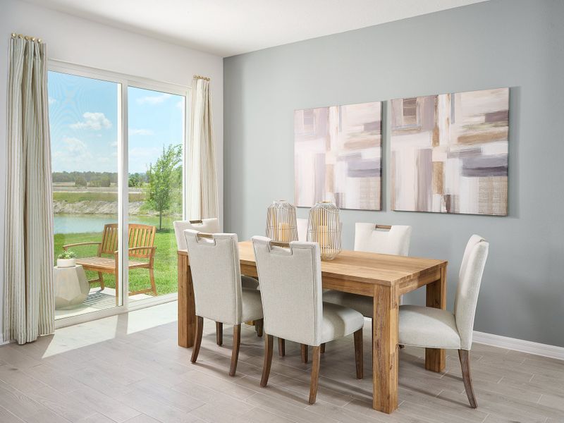 Dining of the Foxglove plan at The Grove at Stuart Crossing.