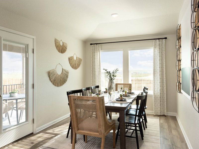 Enjoy some natural lighting in the dining room.