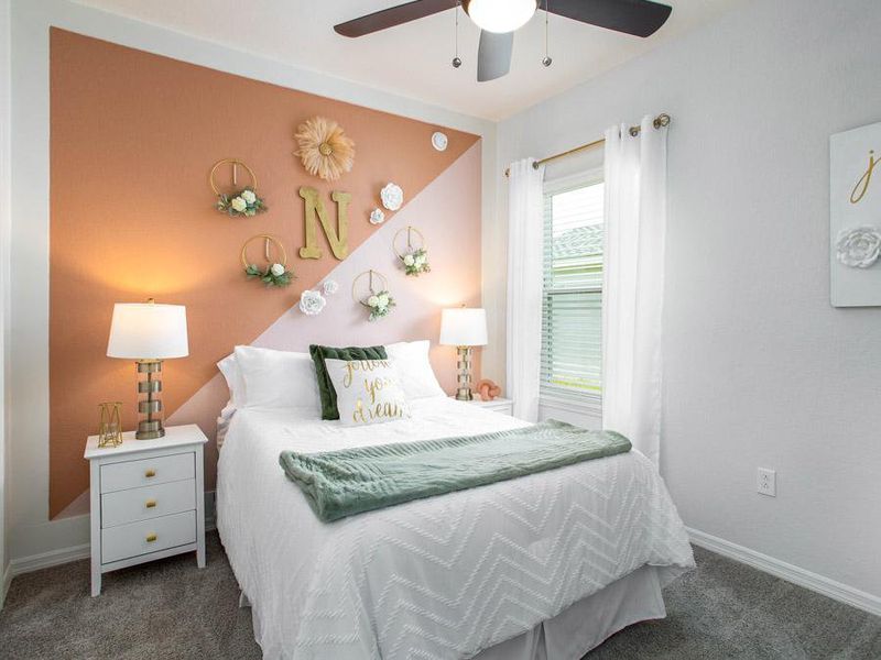 Secondary bedrooms provide space for everyone in your household - Shelby model home in Davenport, FL