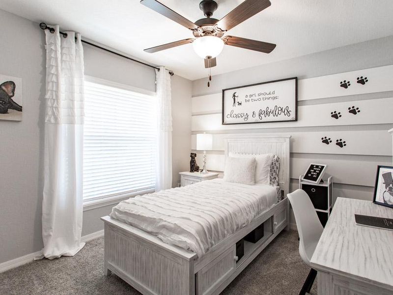 Secondary bedrooms provide space for everyone in your household - Parker model home in Parrish, FL