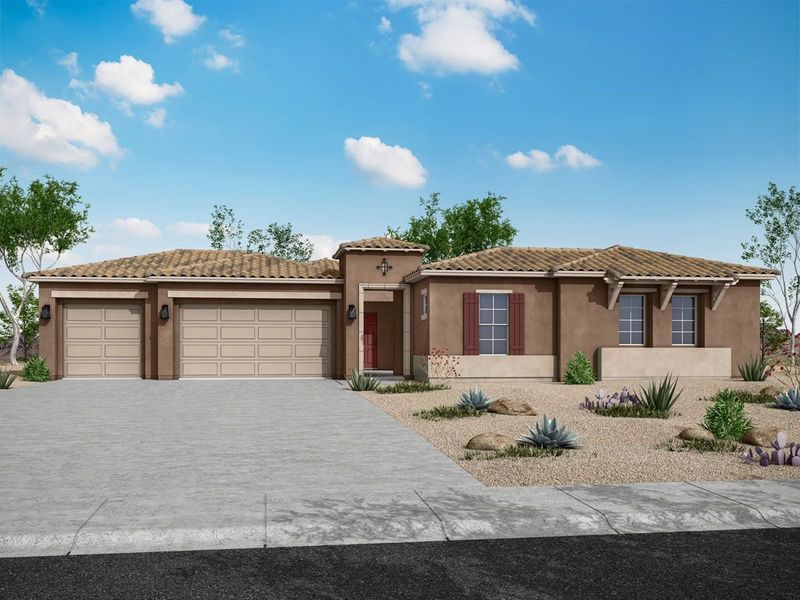 Orion at Arroyo Norte monterey exterior elevation new home construction by William Ryan Homes Phoenix