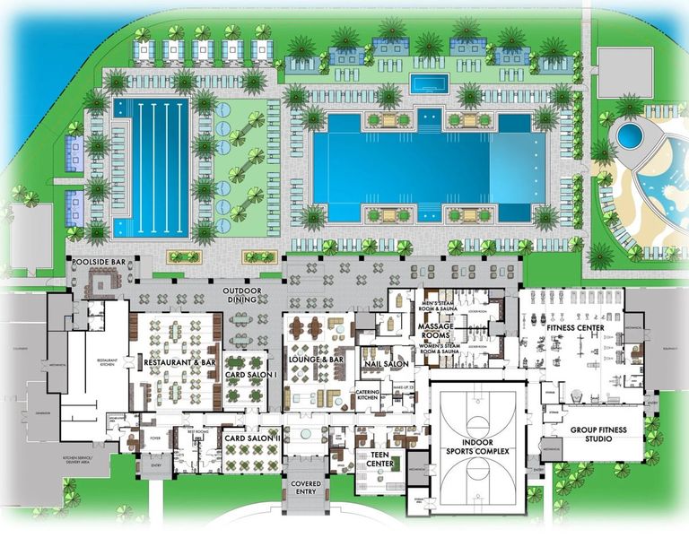 Avenir West Clubhouse Floorplan - Artist Concept