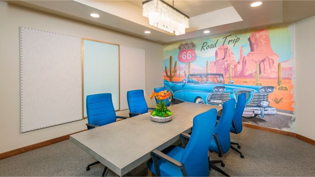 Conference room in the clubhouse