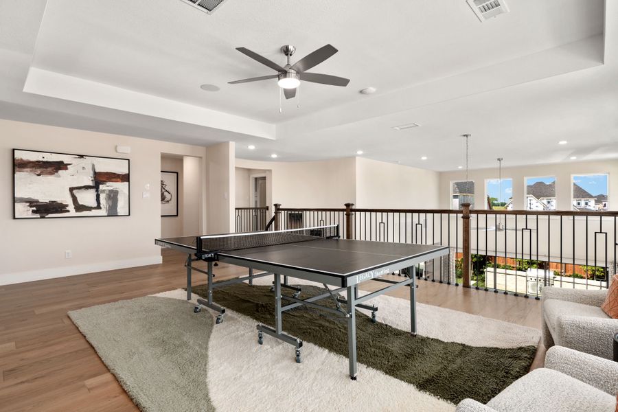 Plan 1146 Game Room - Mosaic 50s Model - Photo by American Legend Homes
