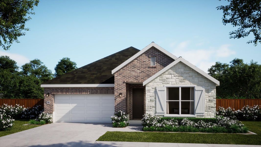 Elevation B | Nancie | Sage Collection – Freedom at Anthem in Kyle, TX by Landsea Homes