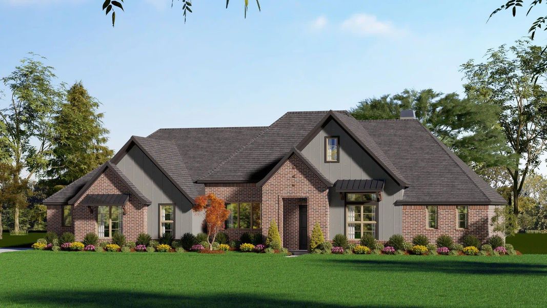 Elevation B | Concept 2797 at Hidden Creek Estates in Van Alstyne, TX by Landsea Homes