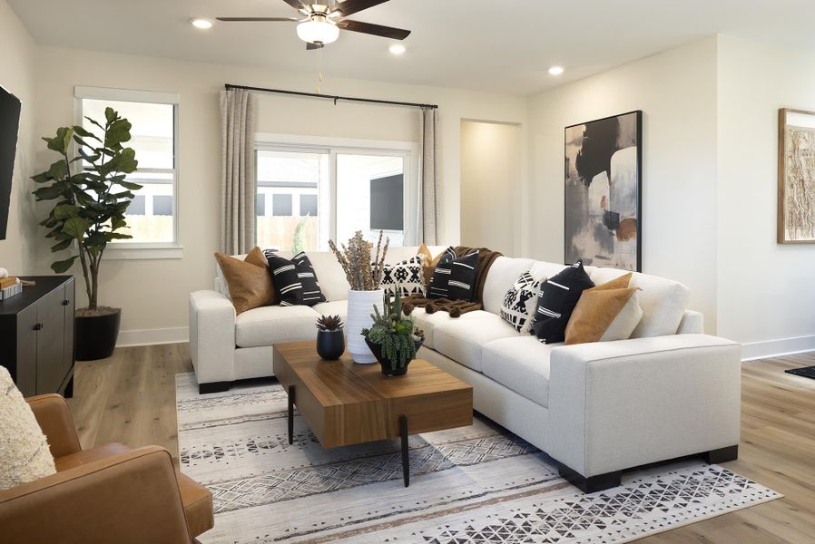 Great Room | Eli at Lariat in Liberty Hill, TX by Landsea Homes