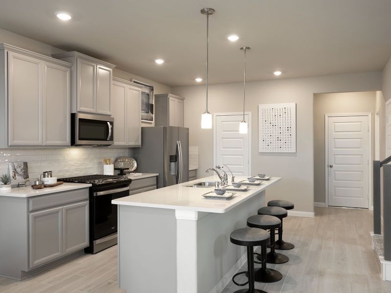 Entertain in your gourmet kitchen - modeled at Dunvale Village