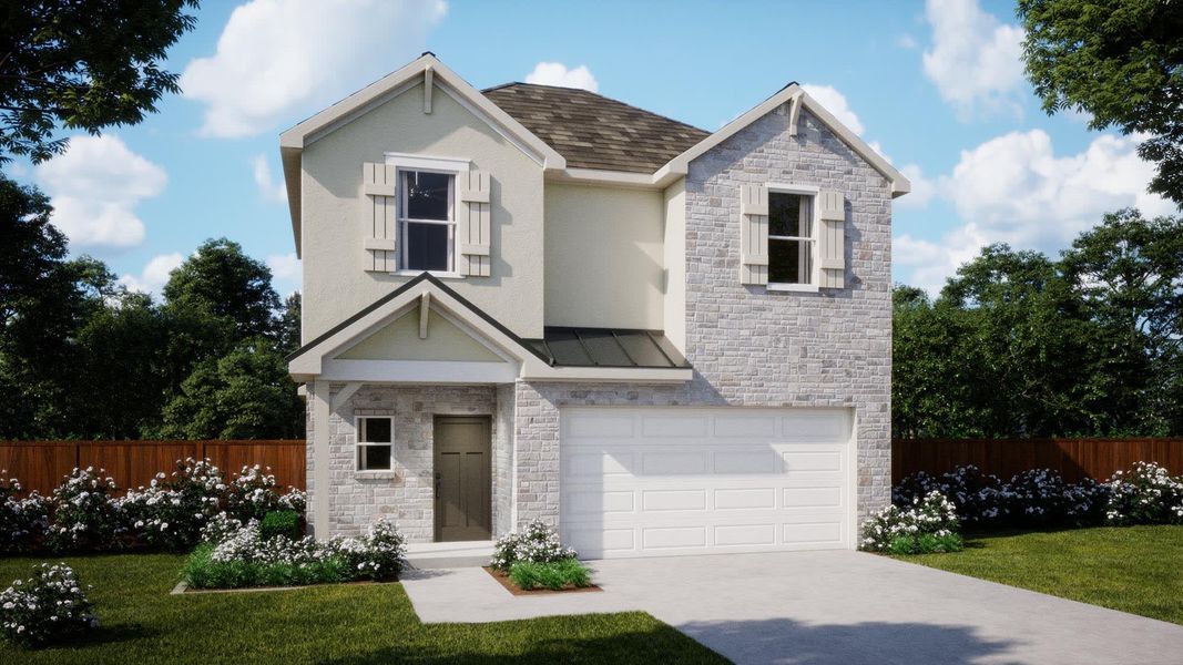 Elevation G | Eli at Village at Manor Commons in Manor, TX by Landsea Homes