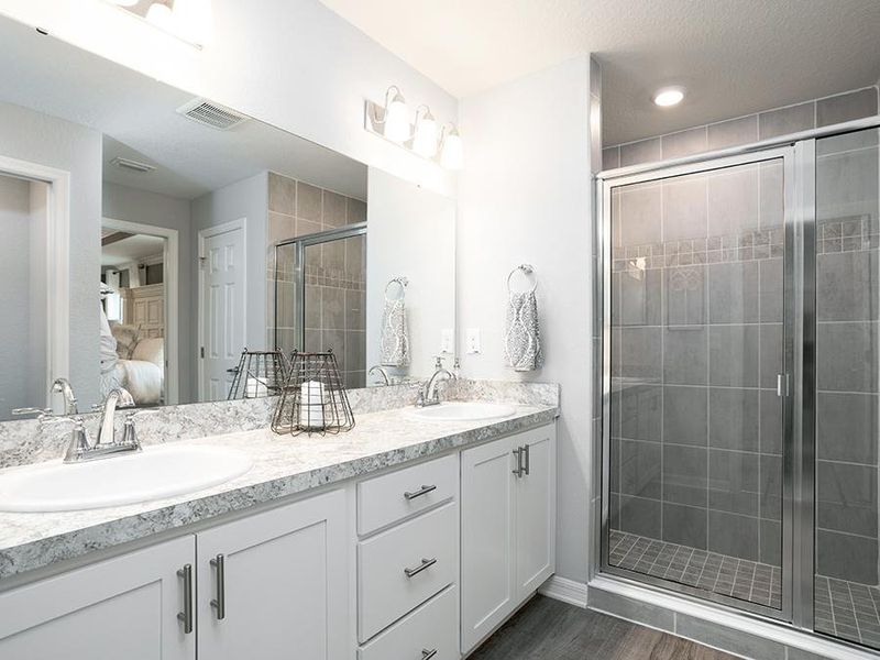 And, enjoy the luxury of a private en-suite owner`s bath - Raychel model home in Palmetto, FL