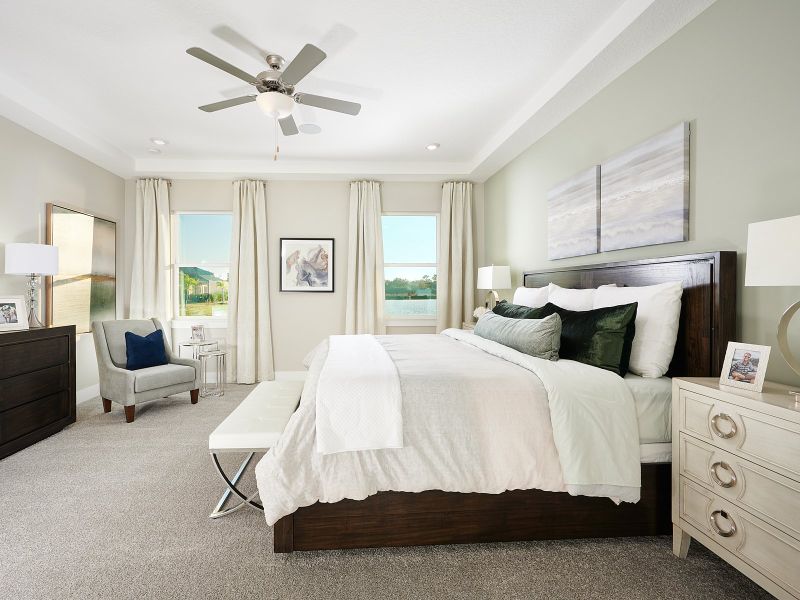 Primary Suite modeled at Savanna at Lakewood Ranch.
