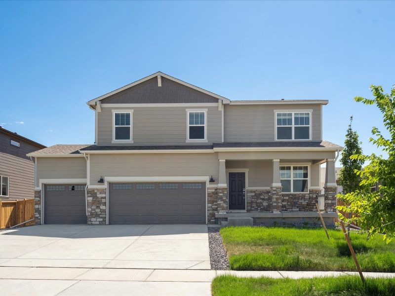 Waterton exterior image taken at Buffalo Highlands, a Meritage Homes community in Commerce City, CO.