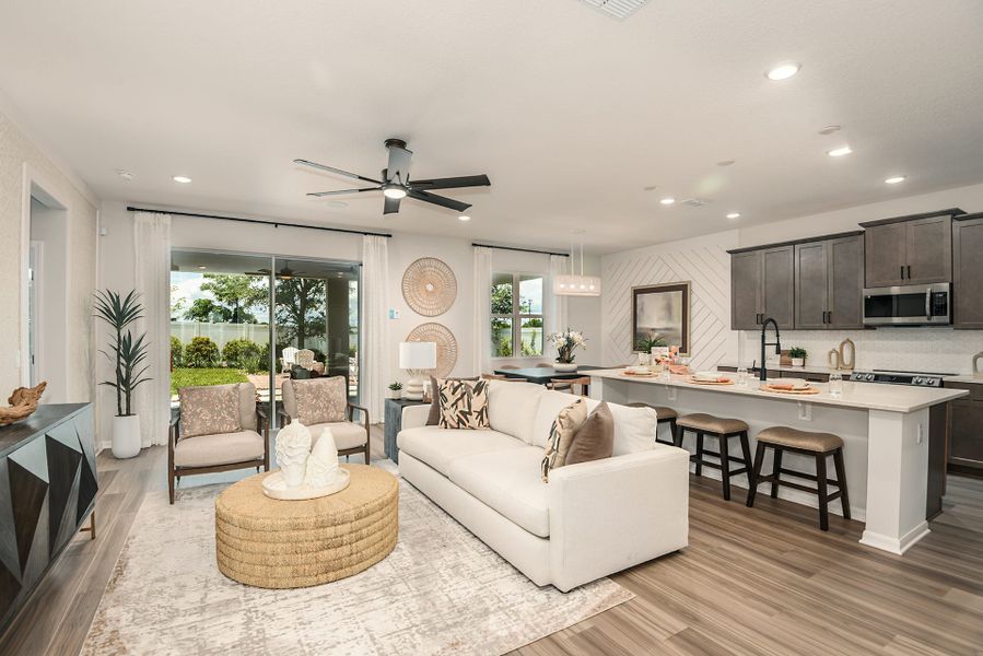 Great Room | Kensington Flex | Eagletail Landings in Leesburg, FL by Landsea Homes