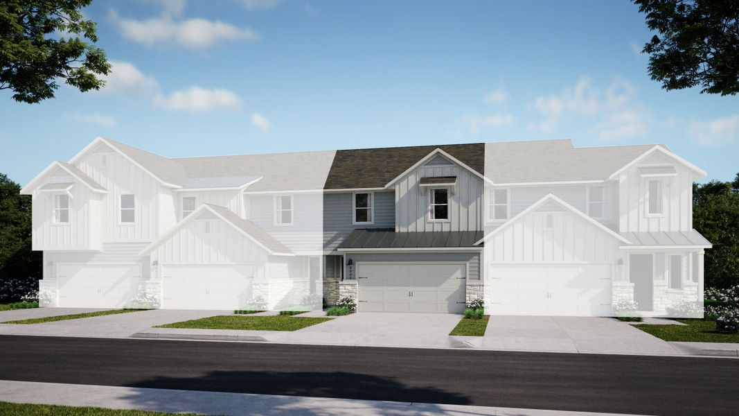 4-Plex Elevation | Ellie at Avery Centre in Round Rock, TX by Landsea Homes