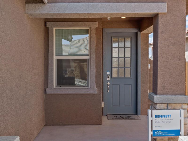 Exterior Shot of Bennett Floorplan modeled at Villas at The Lakes at Rancho El Dorado