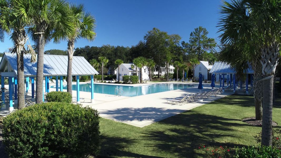 Community pool at the Farmhouse Social Center