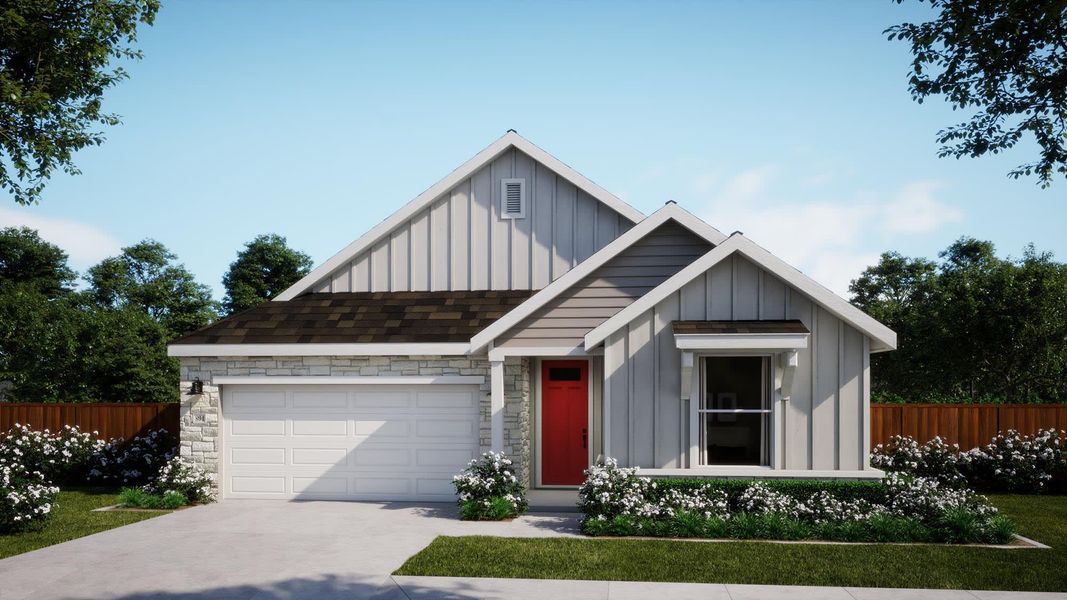 Elevation F | Nancie | Sage Collection – Freedom at Anthem in Kyle, TX by Landsea Homes