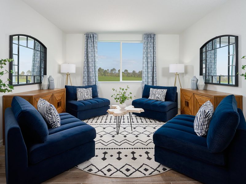 Flex room of the Jasmine plan at The Grove at Stuart Crossing.