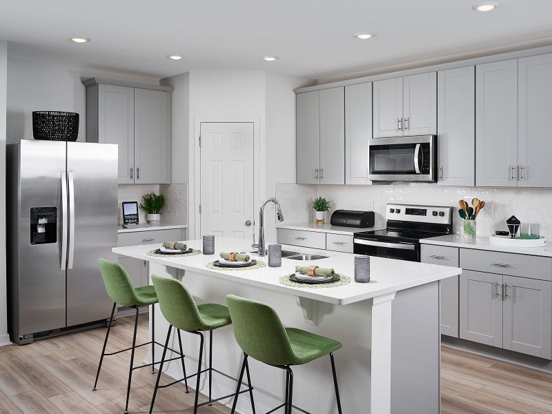 Kitchen modeled at Lawson Dunes