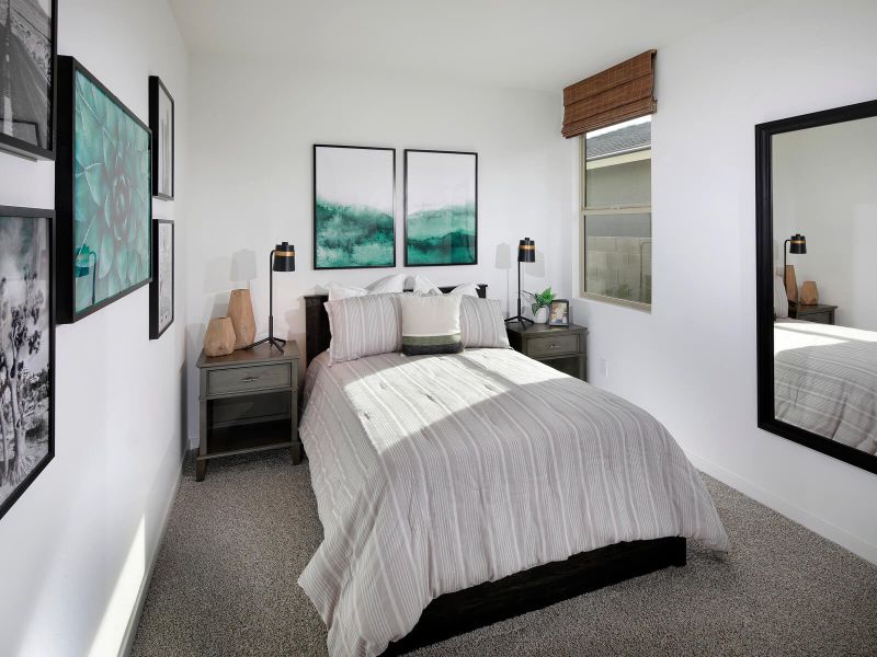 Leslie guest bedroom as modeled at Copper Ridge.