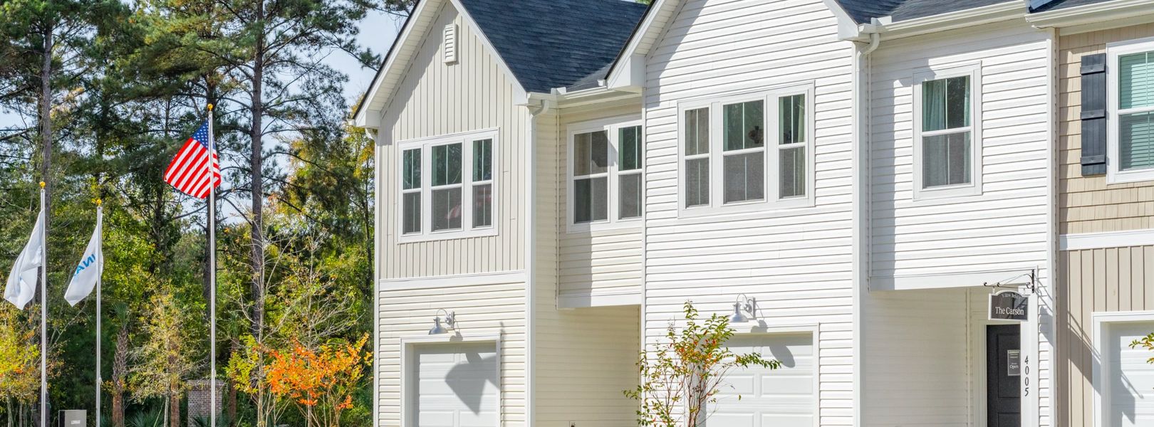 Patriot Park townhome streetscape