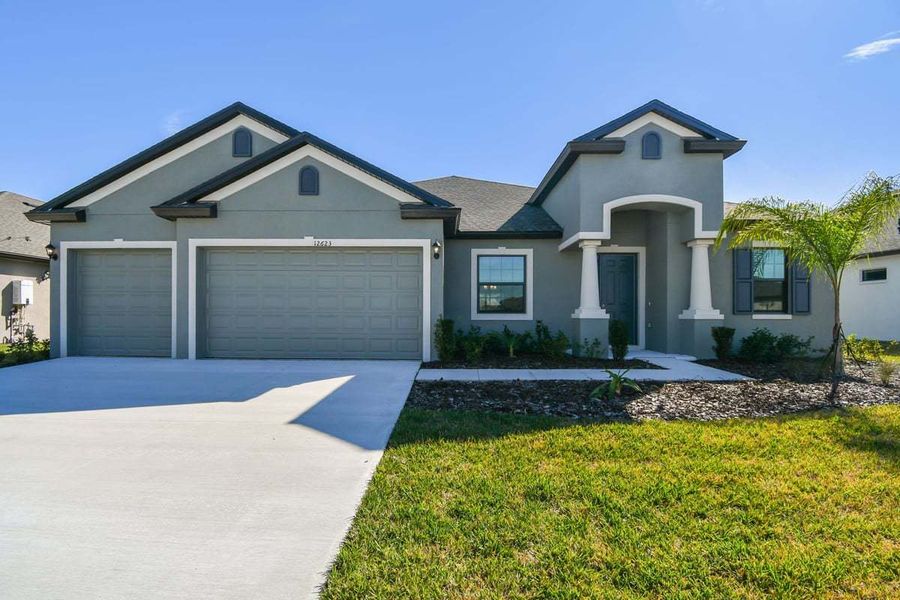 Joyce tuscan elevation new home quick move-in plan 12623 Wheatgrass Ct in Parrish, FL by William Ryan Homes Tampa