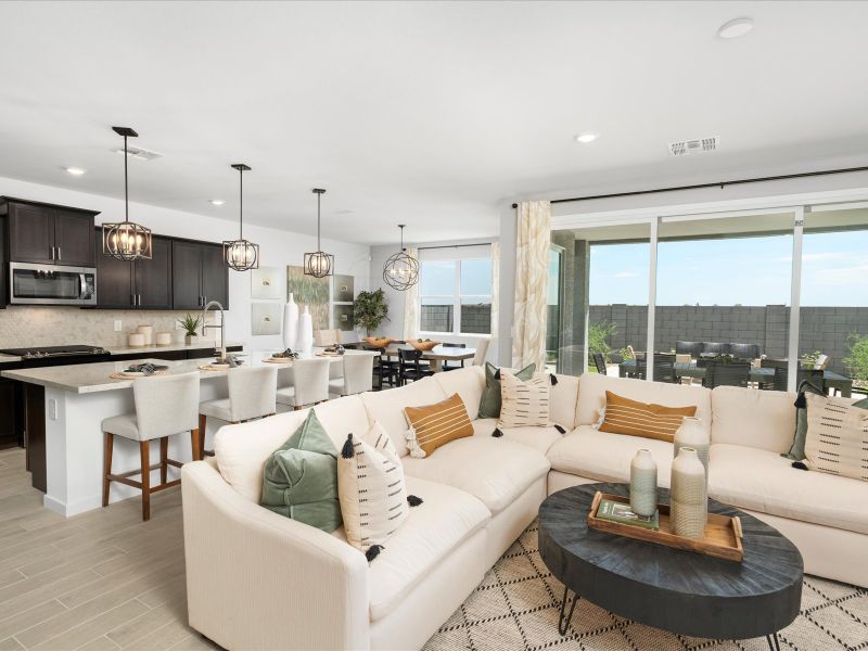 Living Area in the Bailey Floorplan at Rancho Mirage