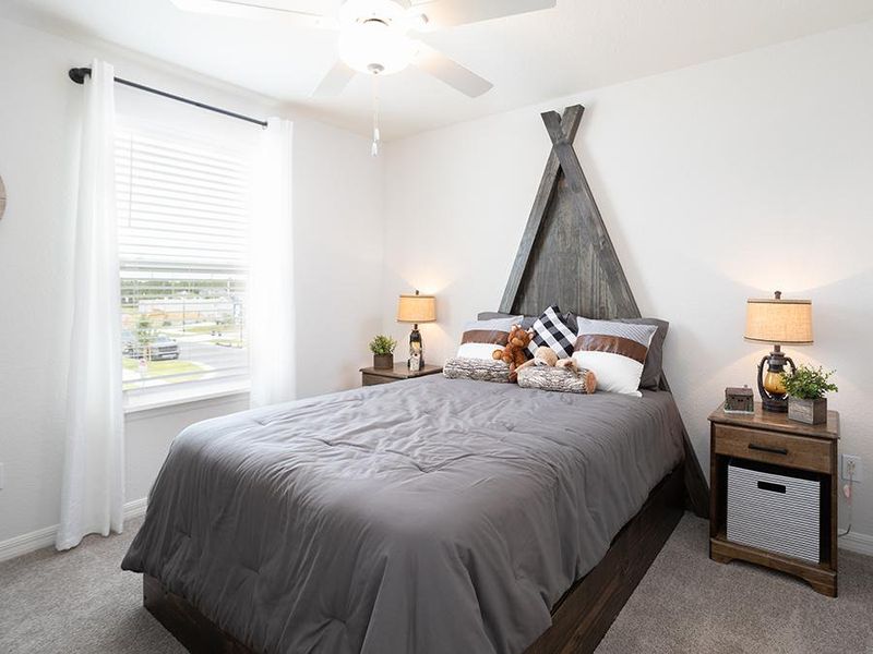 Secondary bedrooms provide space for everyone in your household - Aria model home in St. Cloud, FL