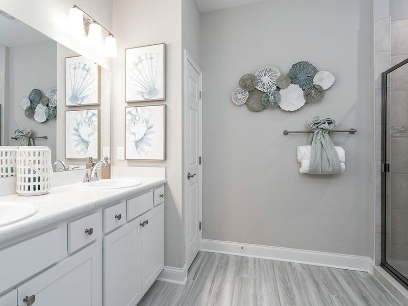 Your suite is complete with a spacious en-suite bath - Shelby model home in Lake Alfred, FL