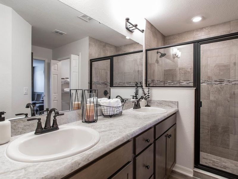 And, your new home includes a private en-suite owner`s bath - Serendipity model home in Zephyrhills