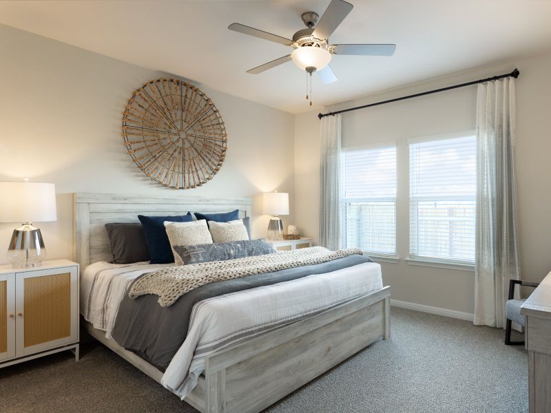 Enjoy the natural lighting in the primary bedroom.