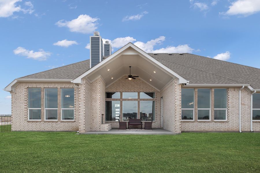 Back Yard | Concept 3141 at Hidden Creek Estates in Van Alstyne, TX by Landsea Homes