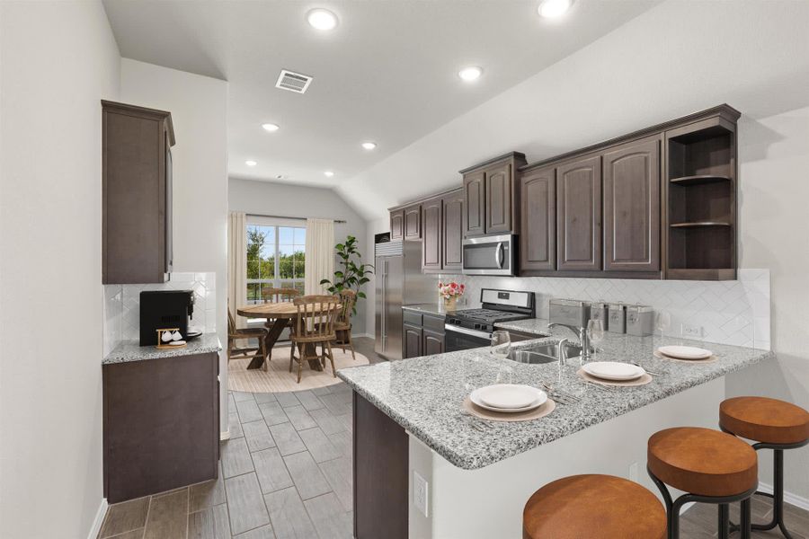Kitchen | Concept 1638 at Chisholm Hills in Cleburne, TX by Landsea Homes
