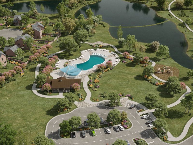 The whole family will be able to enjoy the resort-style pool.