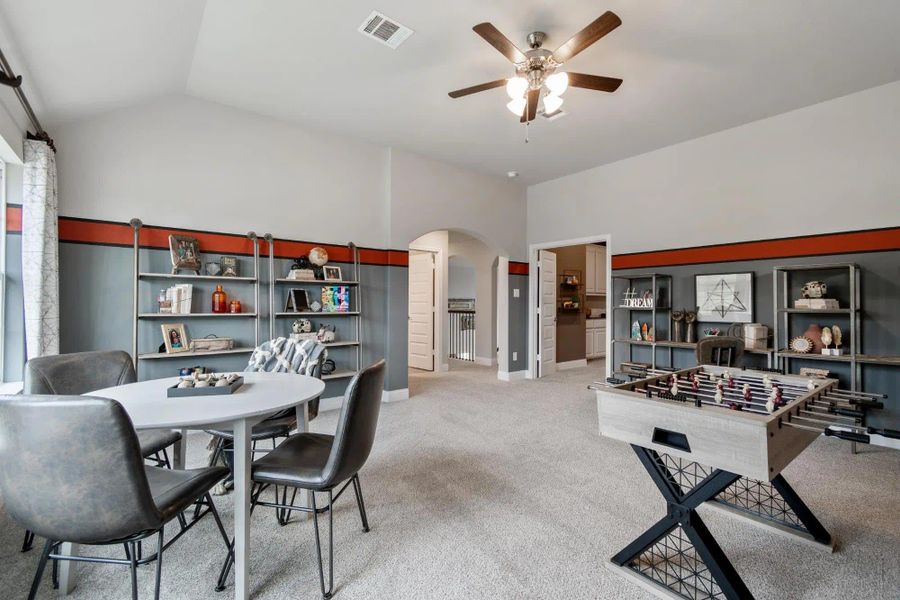 Game Room | Concept 3135 at Abe's Landing in Granbury, TX by Landsea Homes