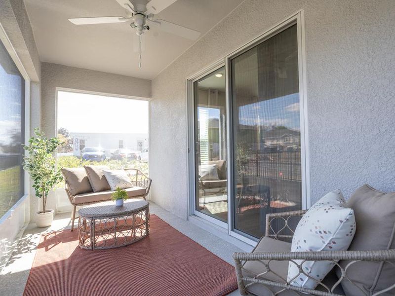 Your living space extends outdoors to a private covered lanai.