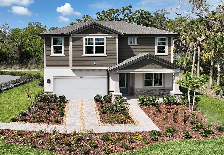 Sandalwood new home at Tea Olive Terrace by William Ryan Homes Tampa