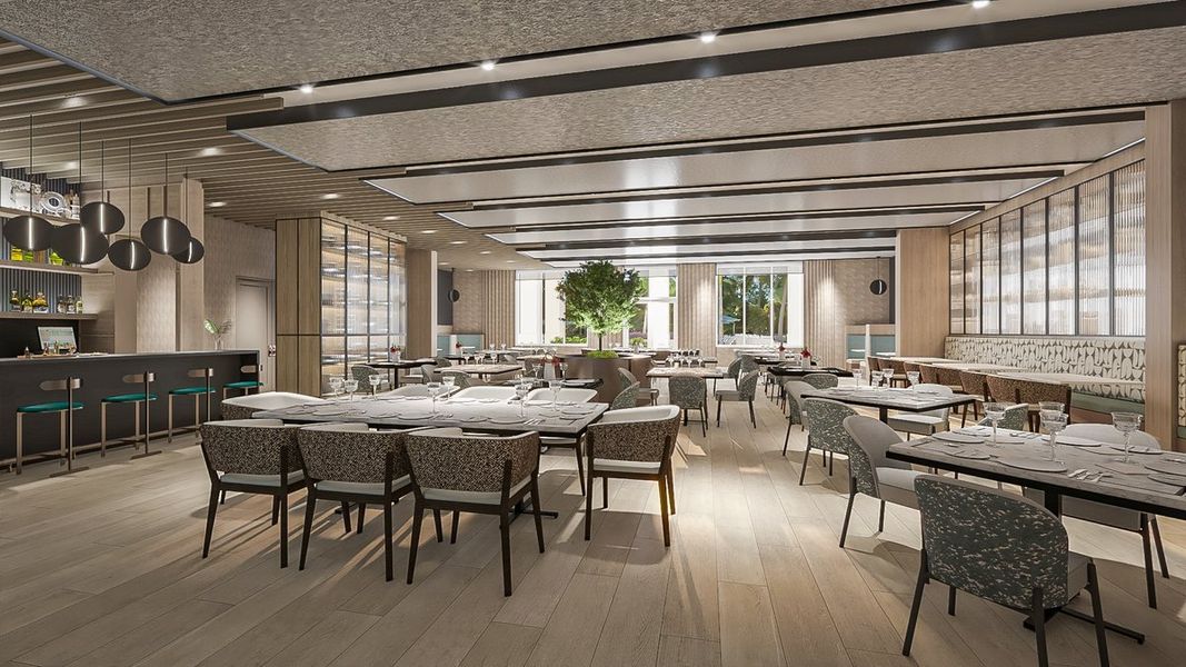 Avenir West Clubhouse Restaurant and Bar - Artist Concept