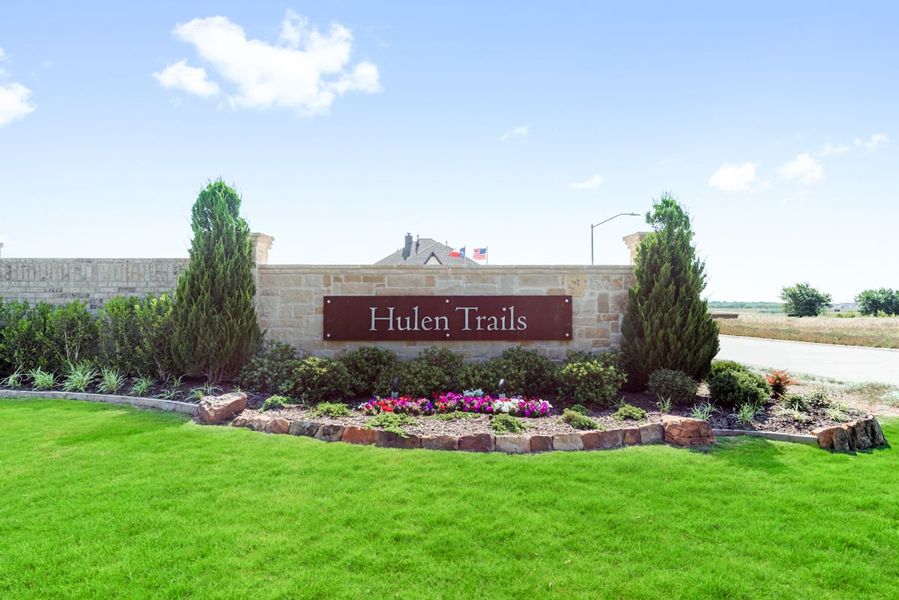 Hulen Trails Entry. Hulen Trails Elements New Homes in Fort Worth, TX