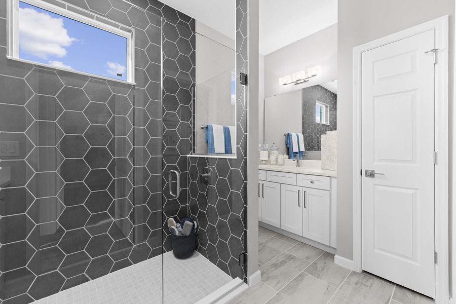 Primary Bathroom - Serenity - The Courtyards at Waterstone in Palm Bay, Florida by Landsea Homes